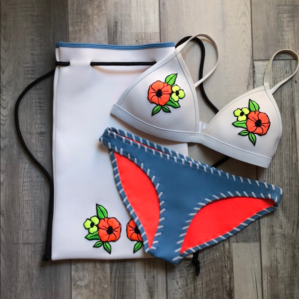 Triangl swim suit with bag